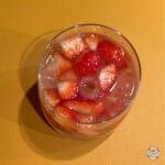 low carb strawberry rum fizz
