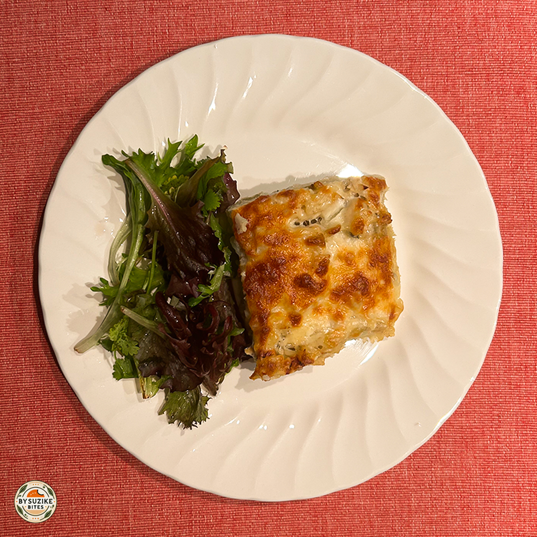 M_M 08 Me _Time Dinner 19ABR25 12 Golden slice of low carb Bacalhau com Natas served with green salad