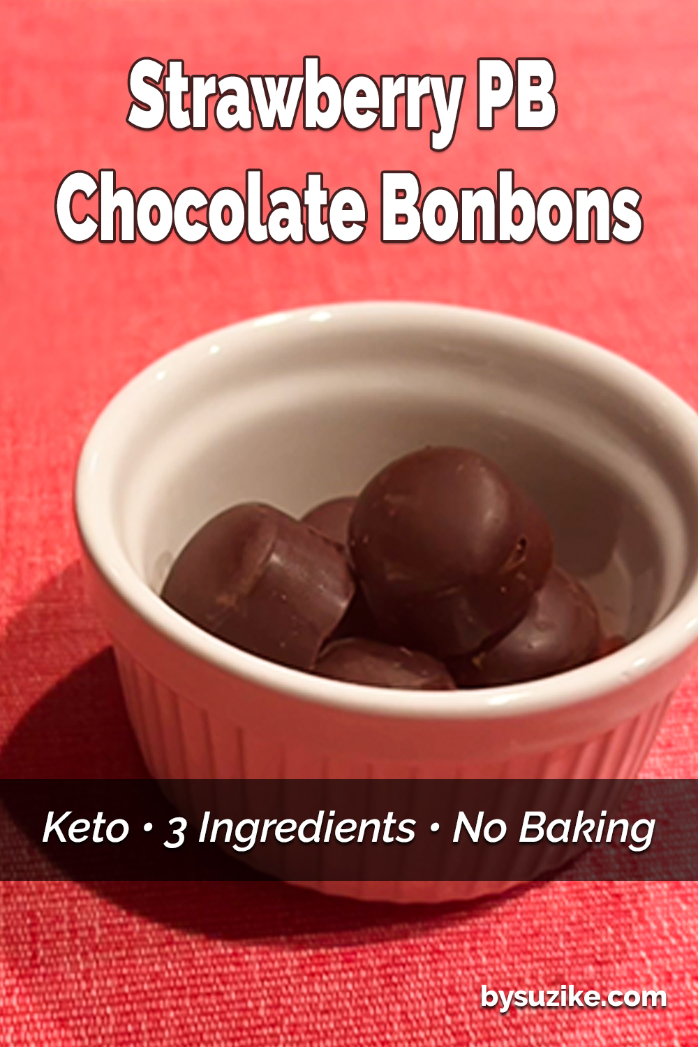 strawberry peanut butter chocolate bonbons