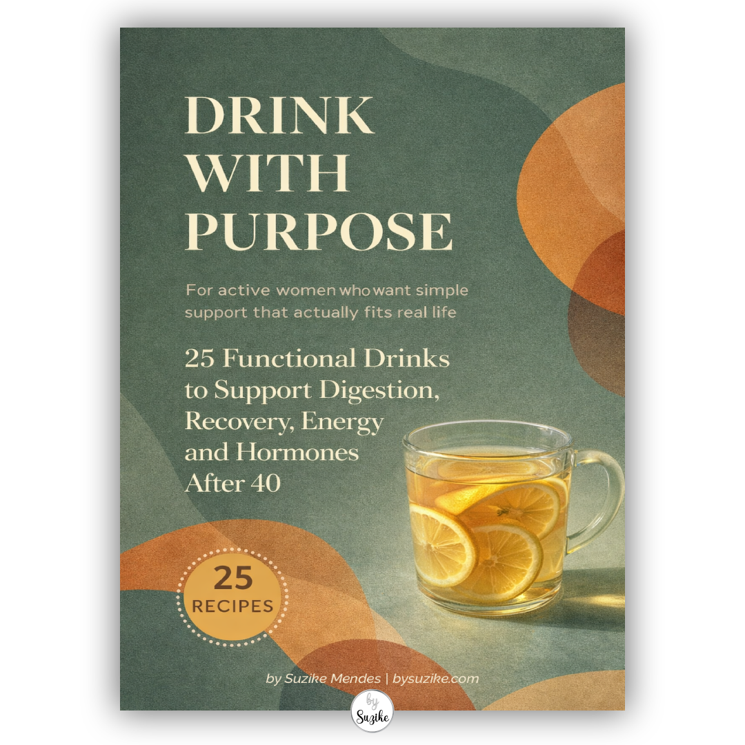 Drink With Purpose digital ebook shown on tablet and phone mockup for active women over 40
