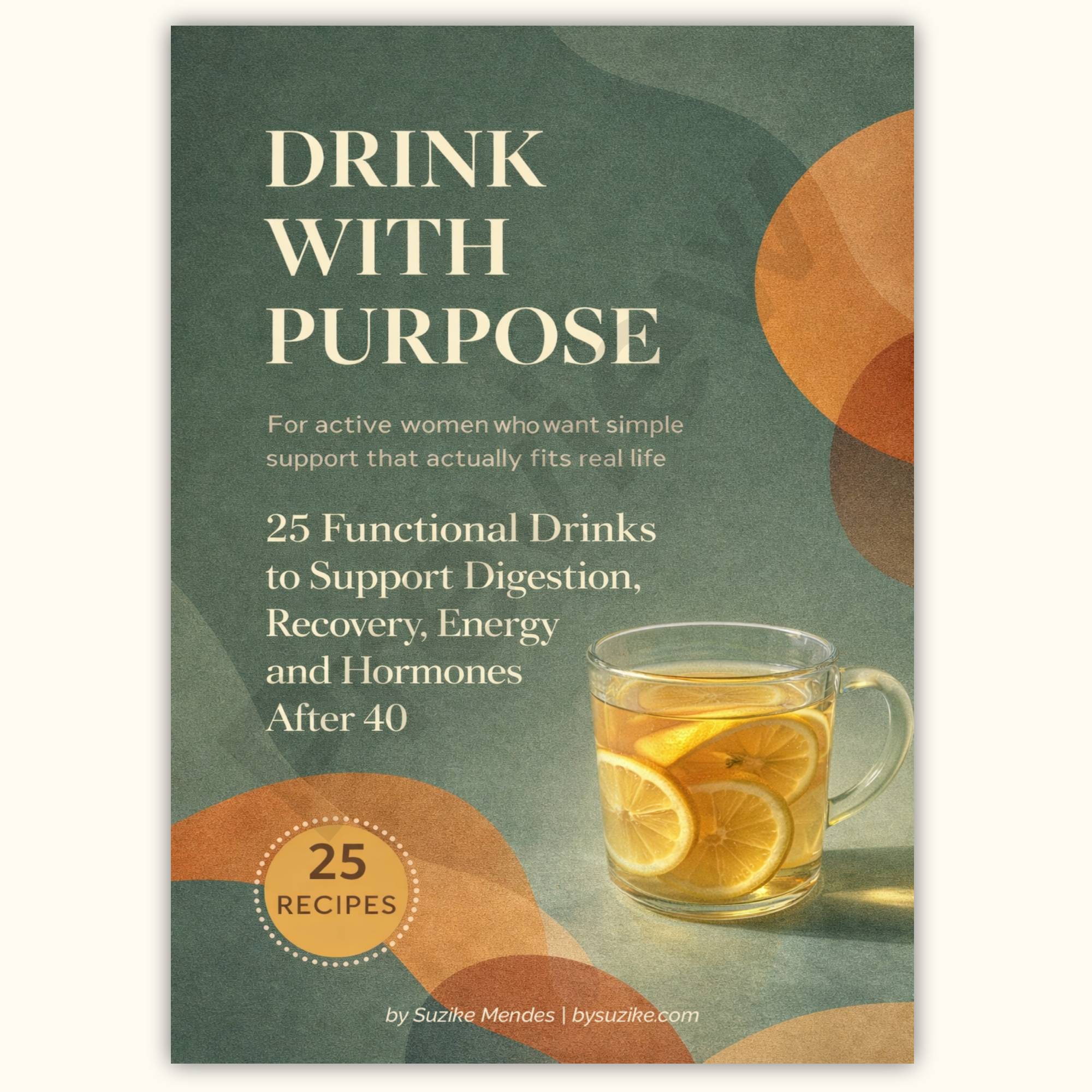 Functional drinks recipe book for women over 40